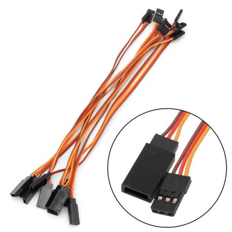 Pcs Mm Servo Lead Extension Wire Cable For Rc Futaba Jr Male To