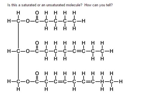 Solved Is this a saturated or an unsaturated molecule? How | Chegg.com