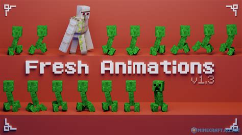 Fresh Animations v 1 5 64x64 1 18 1 Реалистичные анимации мобов