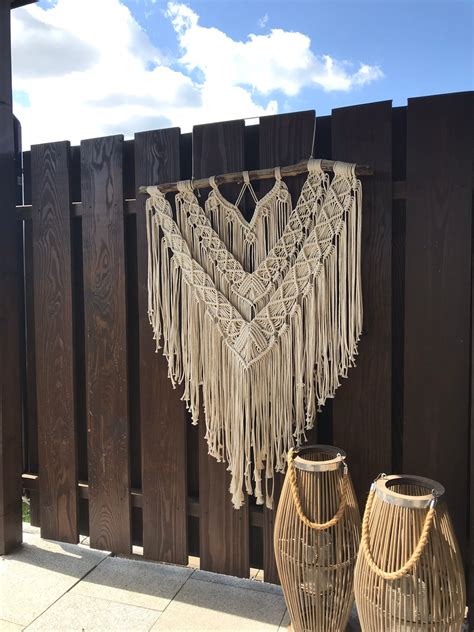 Macramé Macramé Wall Hanging Xxl Etsy