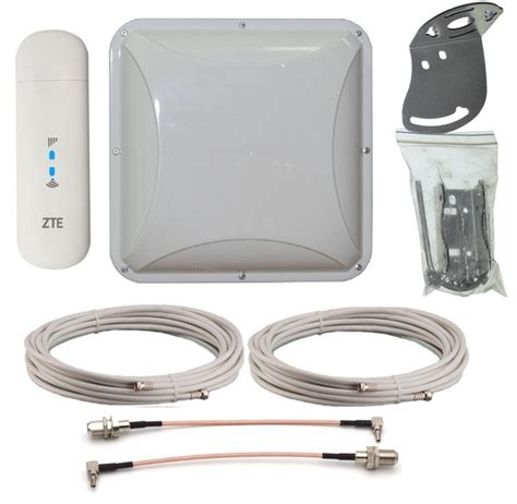 Комплект 3G 4G интернет с WiFi ZTE MF79RU/U SMART и мощным усилителем ...