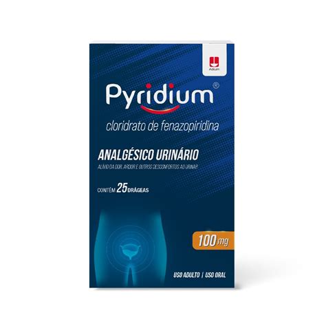 Pyridium 100mg 25 Drágeas PanVel Farmácias