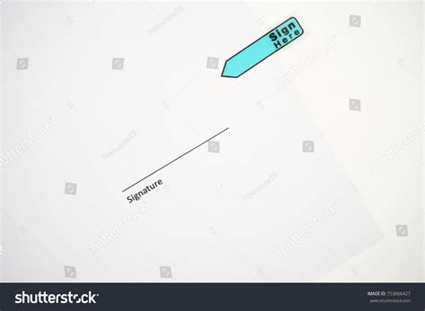 Sign Here Sticker Stock Photo 753666427 | Shutterstock
