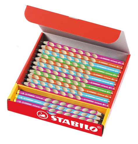 Ergonomic triangular pencil STABILO EASYgraph Classpack of 48pcs | STABILO