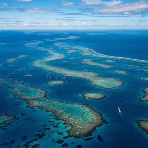 Stunning Bird S Eye View Of The Great Barrier Reef Stock Illustration