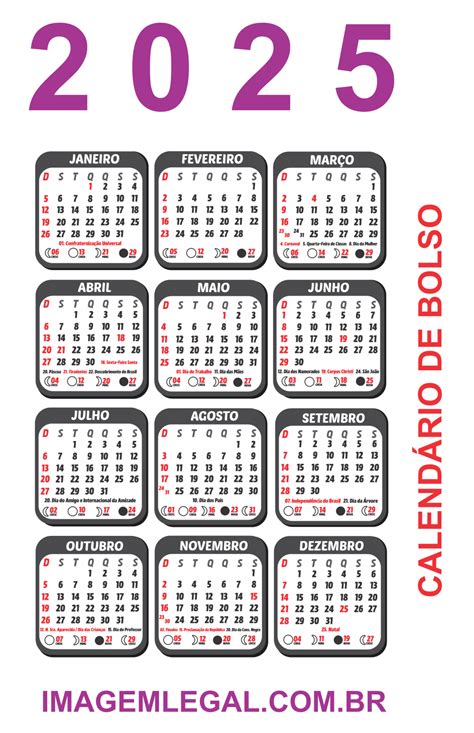 Calendario 2025 Png - Calendário 2025 para Baixar Grátis em PNG – Imagem Legal