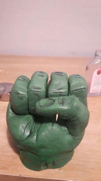 Fondant Hulk Fistready And Dryingmade Out Of One Piece Of Fondant