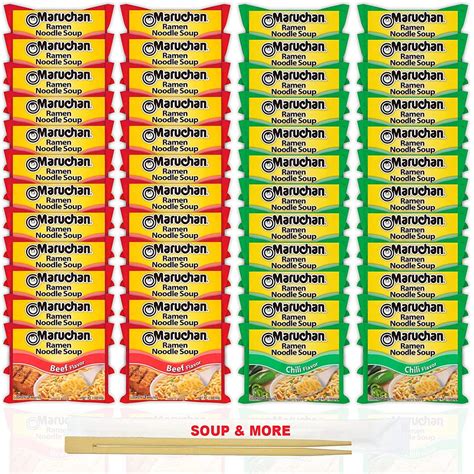 Maruchan Ramen Instant Noodle Soup Variety 2 Flavors 24 Packs Beef