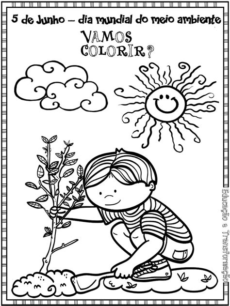 Meio Ambiente Para Colorir - FDPLEARN