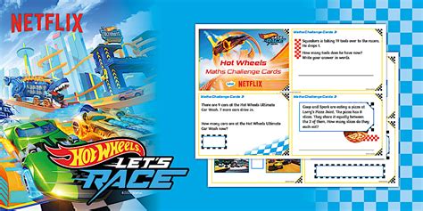 Hot Wheels Maths Challenge Cards Ages Twinkl