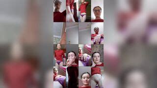 Orange Girl Cam Recording Skinny Webcam Porn Chick Is Posing Nude To The