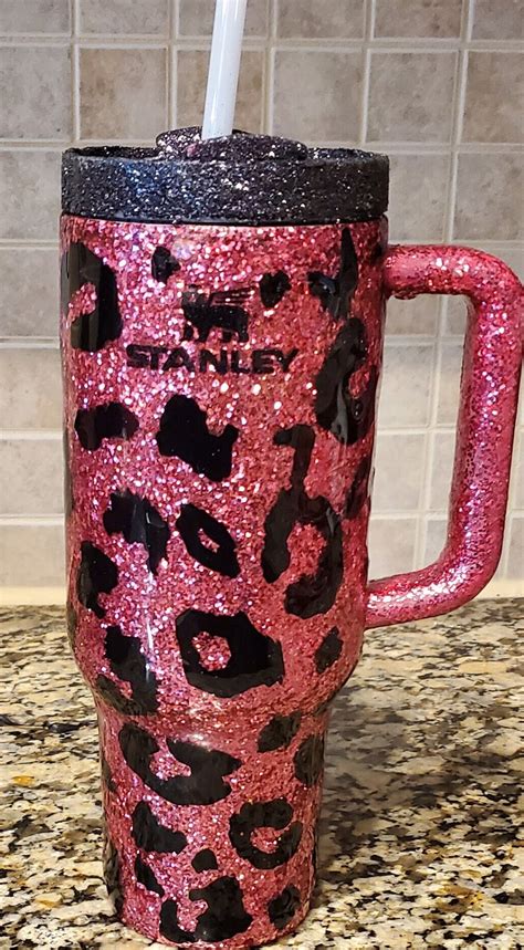 Hot Pink Leopard 30 Oz Stanley Cup Authentic Stanley Etsy