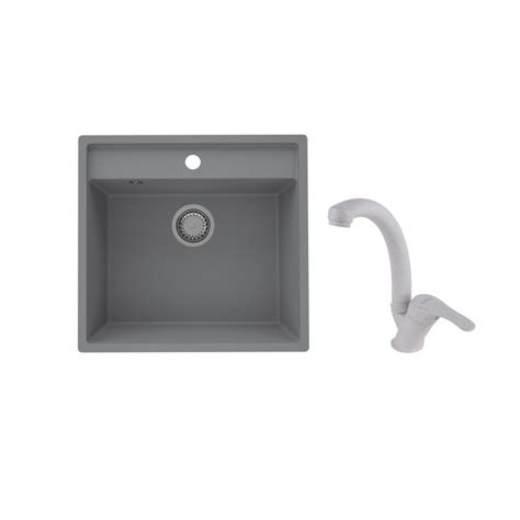 Pachet Chiuveta Quartz Sandonna Selena 530 X 500 Mm Si Baterie Sandonna