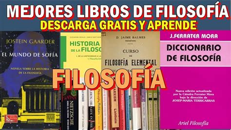 Los Mejores Libros De Filosofía Gratis En Pdf Youtube