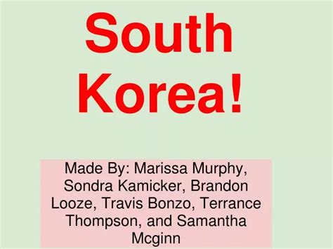 Ppt South Korea Powerpoint Presentation Free Download Id1679495