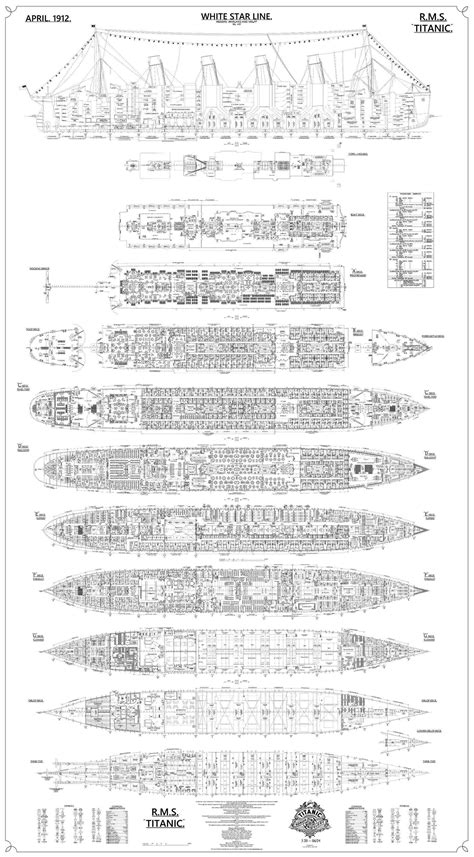 Titanic Deck Plantitanic Deck Plan