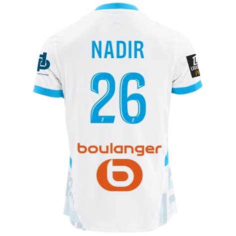 Maillot Authentique Om Domicile Nadir Boutique Officielle