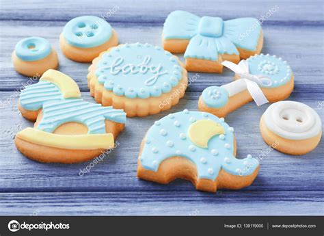 Baby Cookies Decorated With Glaze — Stock Photo © Belchonock 139119000