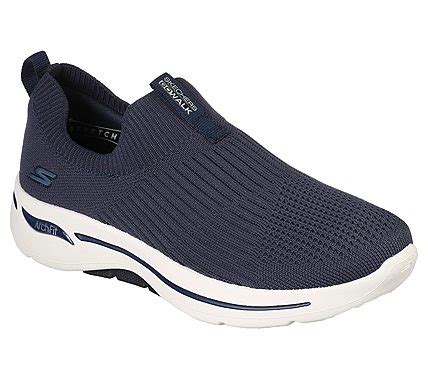 Skechers Navy Go Walk Arch Fit Iconic Womens Walking Shoes Style Id