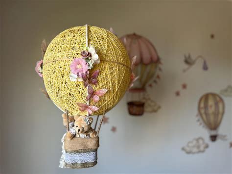 Hot Air Balloon Lights For Nursery Room Decor Baby Shower Gift Etsy