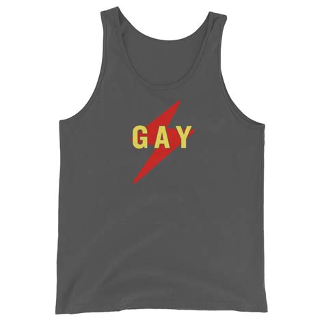 Gay Tank Top Rush Graphic Tank Circuit Party Shirt Lightning Bolt Etsy