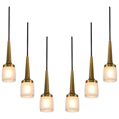 1960s Staff Leuchten Large 3 Pendant Chandelier At 1stdibs