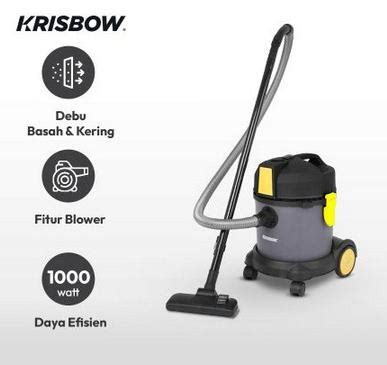 Jual Krisbow Penghisap Debu Kering Basah 12Ltr 1000 Watt PaDi UMKM