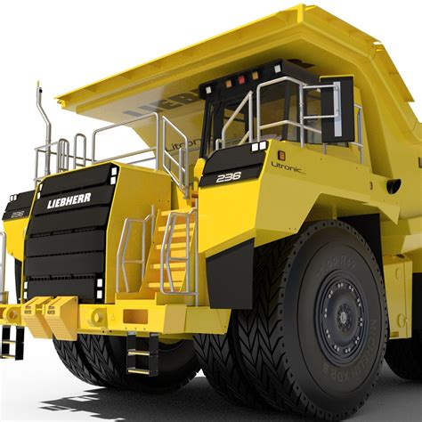 Yellow Mining Haul Truck Pbr Model Turbosquid 2239350
