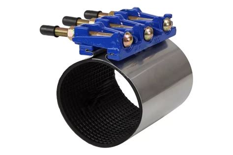 Хомут ремонтный нержавеющий Benarmo Ду250, 270-280 мм, L=200, чугуный ...