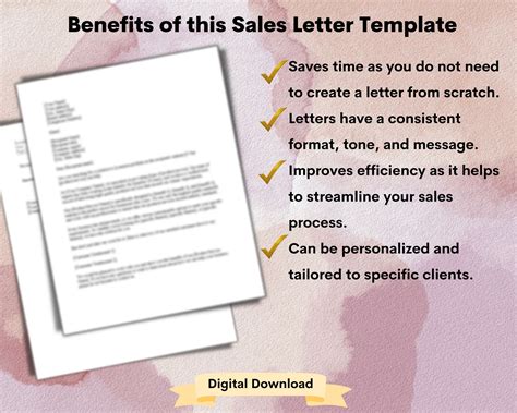 Sales Follow-up Letter Template in Microsoft Word, Customizable Sales ...