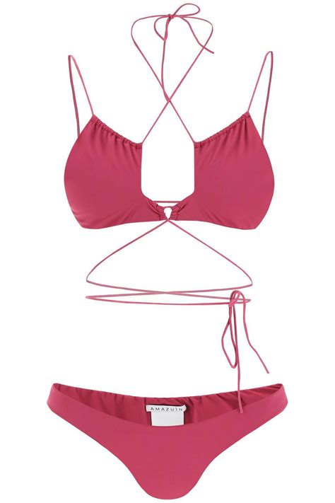 Buy AMAZUIN Emy Bikini Set Pink At 40 Off Editorialist