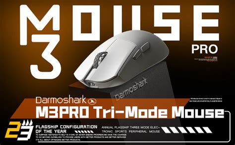 Amazon.com: Darmoshark M3 Pro Wireless Gaming Mouse,Tri-Mode 2.4G/USB-C ...