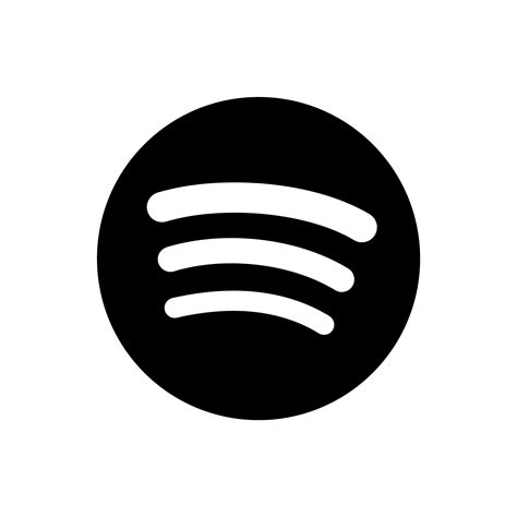 black spotify icon