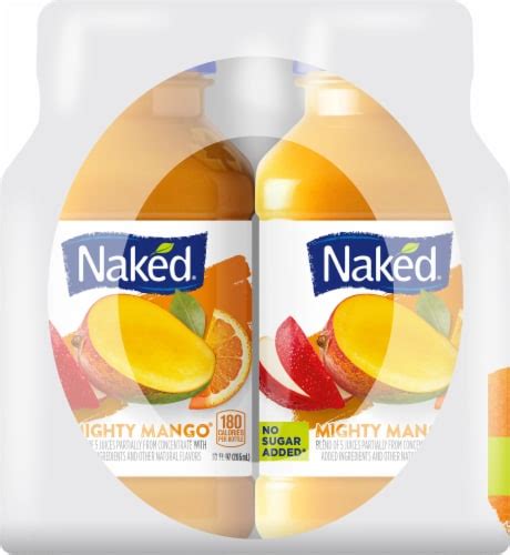 Naked Juice Juice Fruit Smoothie Mighty Mango Count Bottles Fl Oz Kroger