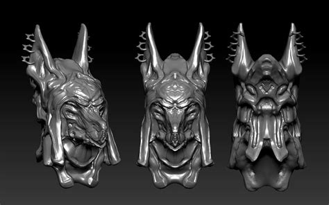 Nekros Anubis helmet with EarRings by gaber111 on DeviantArt