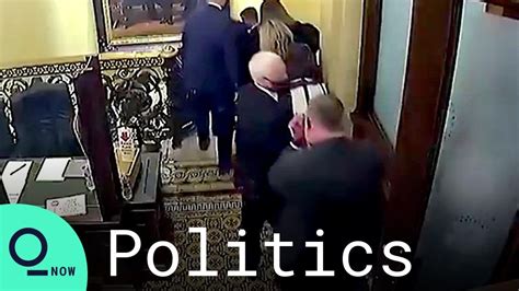 Impeachment Security Footage Shows Mike Pence Evacuate Senate Amid Capitol Riot Youtube