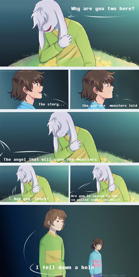 Undertale comic: Why Chara and Frisk came here by Seshirukun on DeviantArt