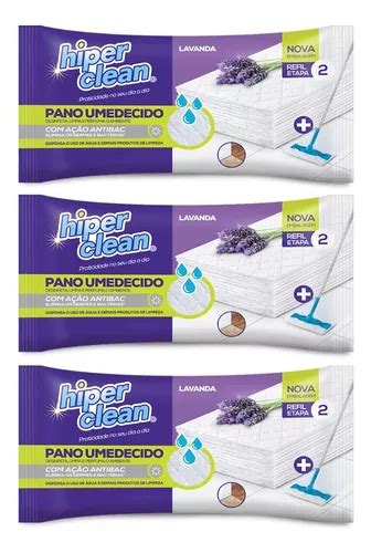 3 Unid Lenço Umedecido Hiperclean Lavanda Pct 12 Unid MercadoLivre