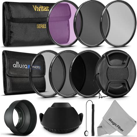 52MM Filter Kit UV CPL FLD ND 2 4 8 Set For Canon Nikon Sony DSLR