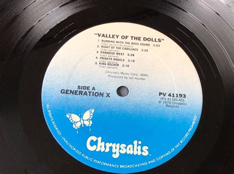 Yahooオークション Generation Xvalley Of The Dolls 中古lp アナ