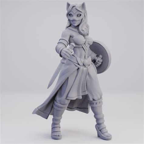 Hot Goblin 猫仮面戦士ミニチュア ホットゴブリン 女剣士フィギュア