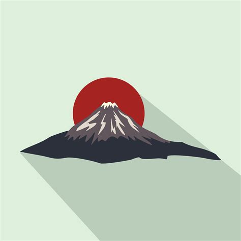 la montaña sagrada de fuji icono de japón 14151845 Vector en Vecteezy