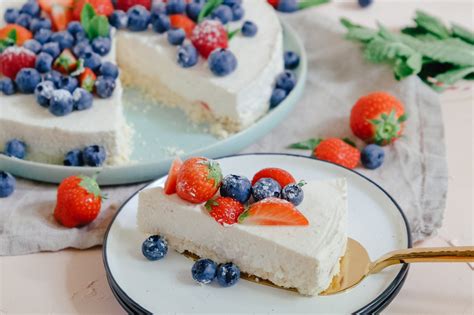 K Sekuchen Ohne Backen No Bake Cheesecake Mit Beeren Food Blog