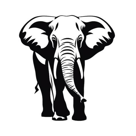 Premium Ai Image A Close Up Of An Elephant With A Tusk On A White
