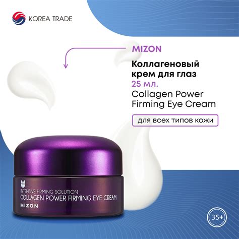 Крем для кожи вокруг глаз MIZON с коллагеном и гиалуроновой кислотой ...