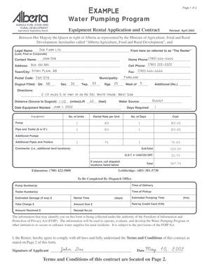 Fillable Online Www1 Agric Gov Ab Example Agriculture And Rural