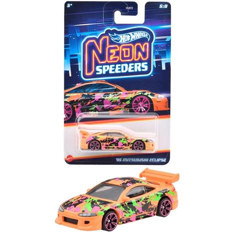 Машинка коллекционная Mattel Hot Wheels Неоновые спидеры ASST HLH MITSUBISHI ECLIPSE
