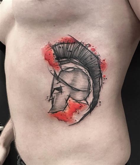 spartan helmet tattoo ideas