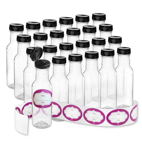 24 Pack Of 12 Oz Empty Hot Sauce Plastic Squeeze Bottles With Flip Top