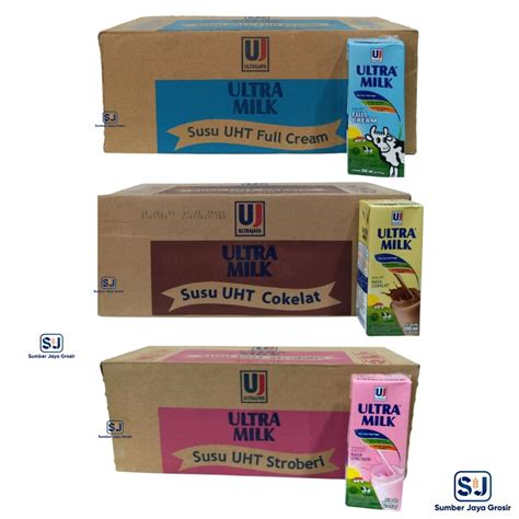 Jual Ultra Milk 200 Ml 1 Dus Isi 24 Pcs Shopee Indonesia